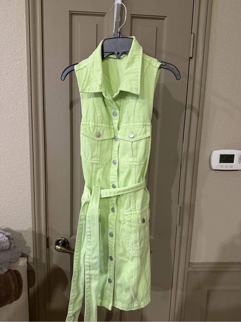 Brand New Amanda Uprichard Green Denim Dress